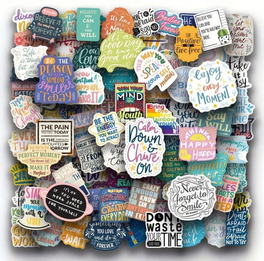 Winter Glow Motivational Stickers