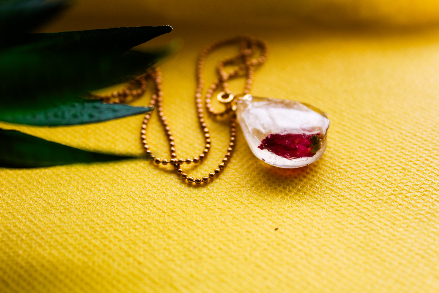 Eternal Red Rose Petal Earrings