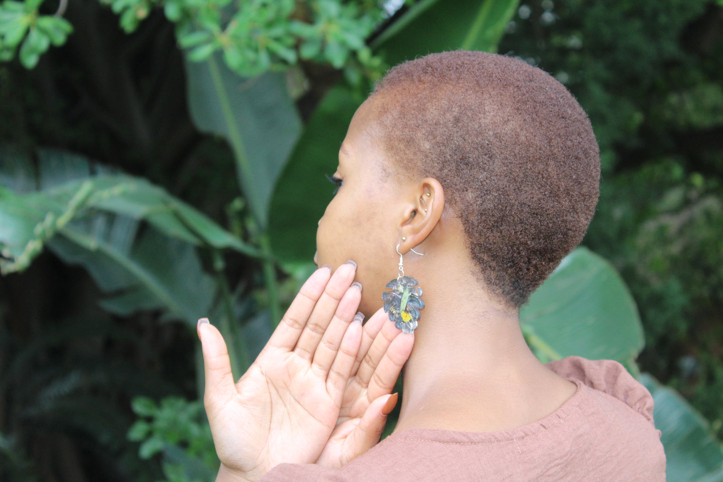 Verdant Bloom Resin Earring collection