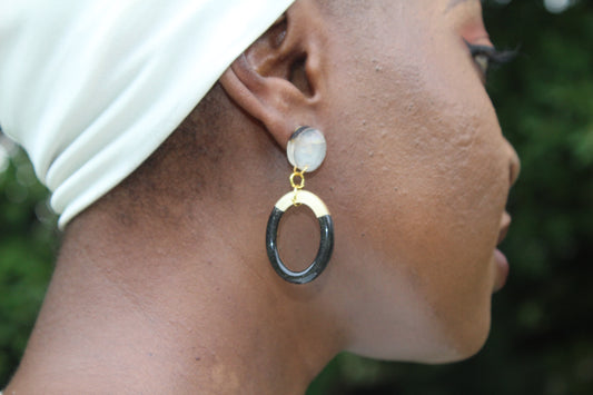 Blackwood Resin Drop Earrings