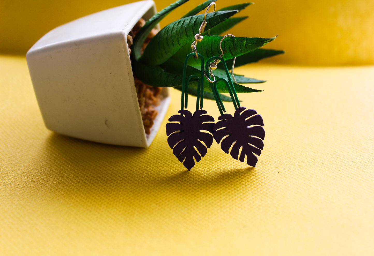 Monstera Cascade Earrings