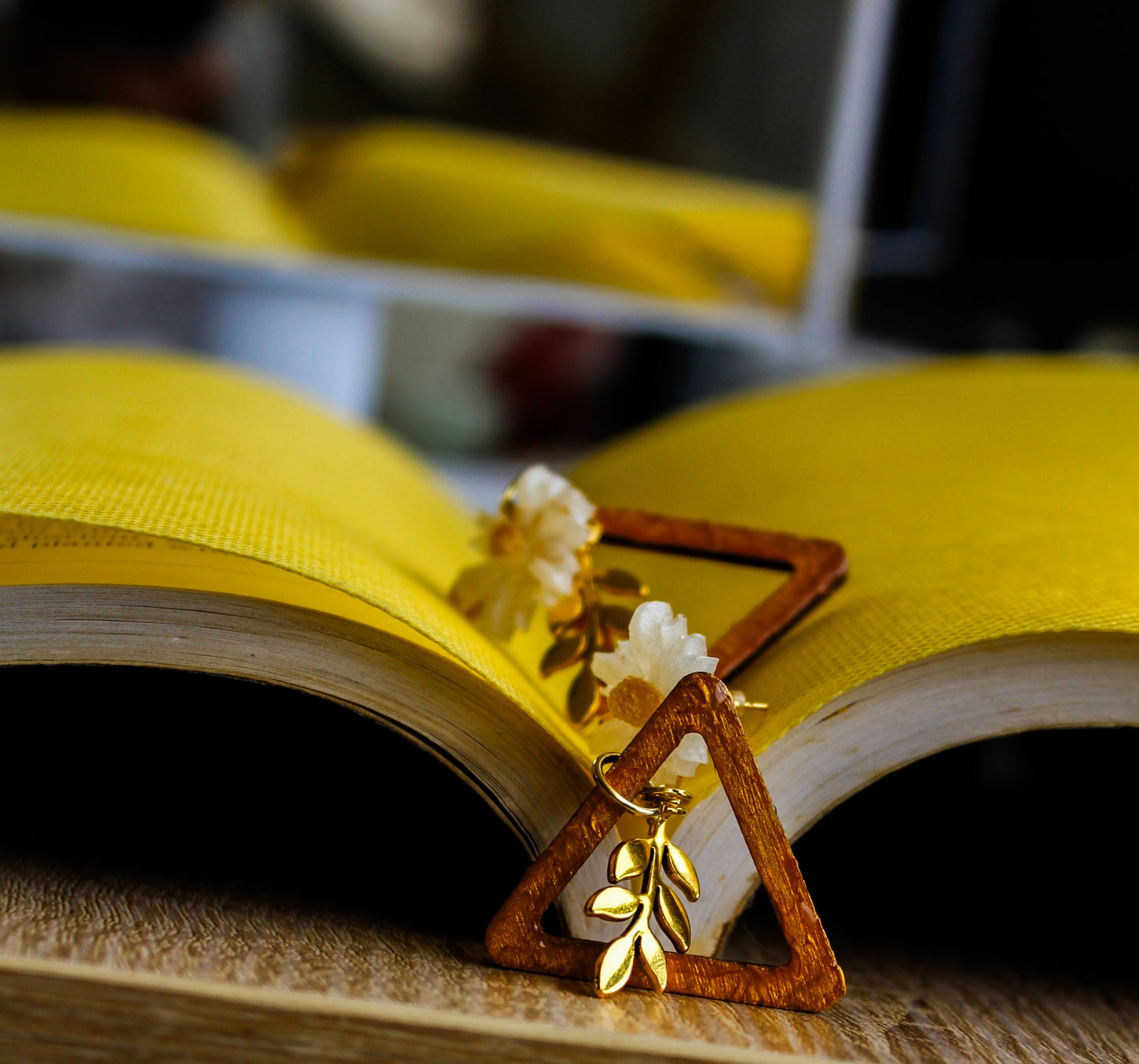 Golden Daisy Elegance Earrings