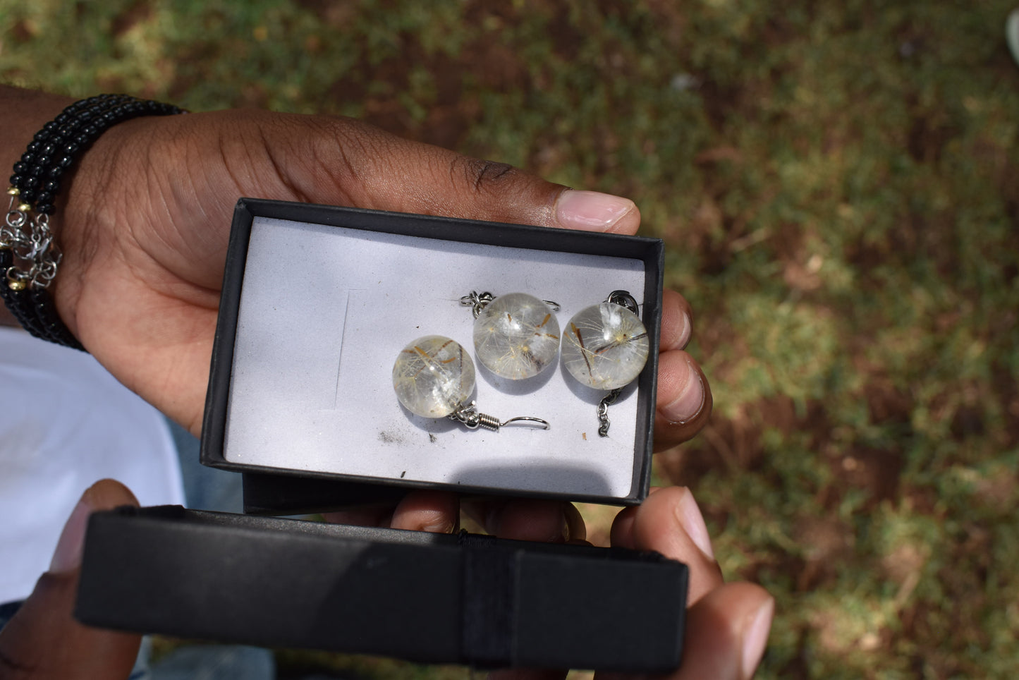 dandelions wish jewellery set