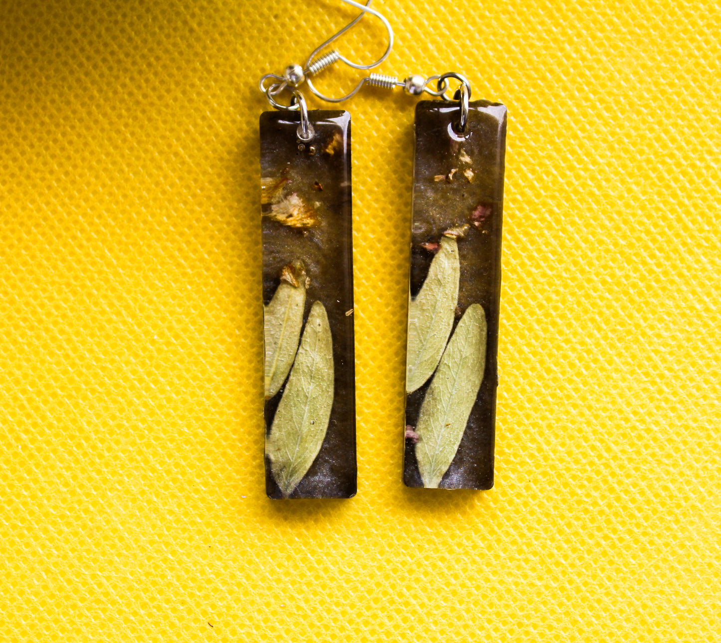 Verdant Earth Rectangle Earrings