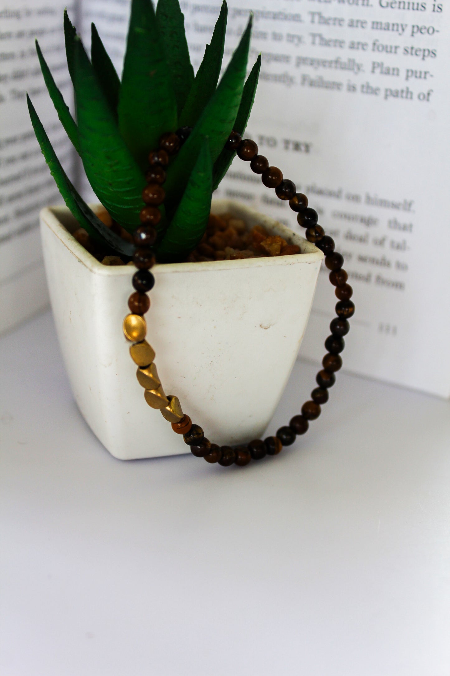 Tiger eye & Hematite Bracelet