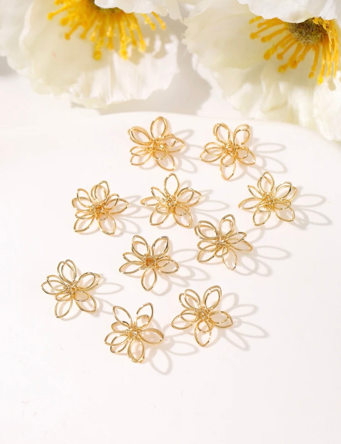 Daisy Bloom Iron Drop Earrings