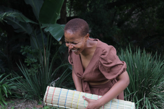 “Legogo” Handwoven African Thatch Mats