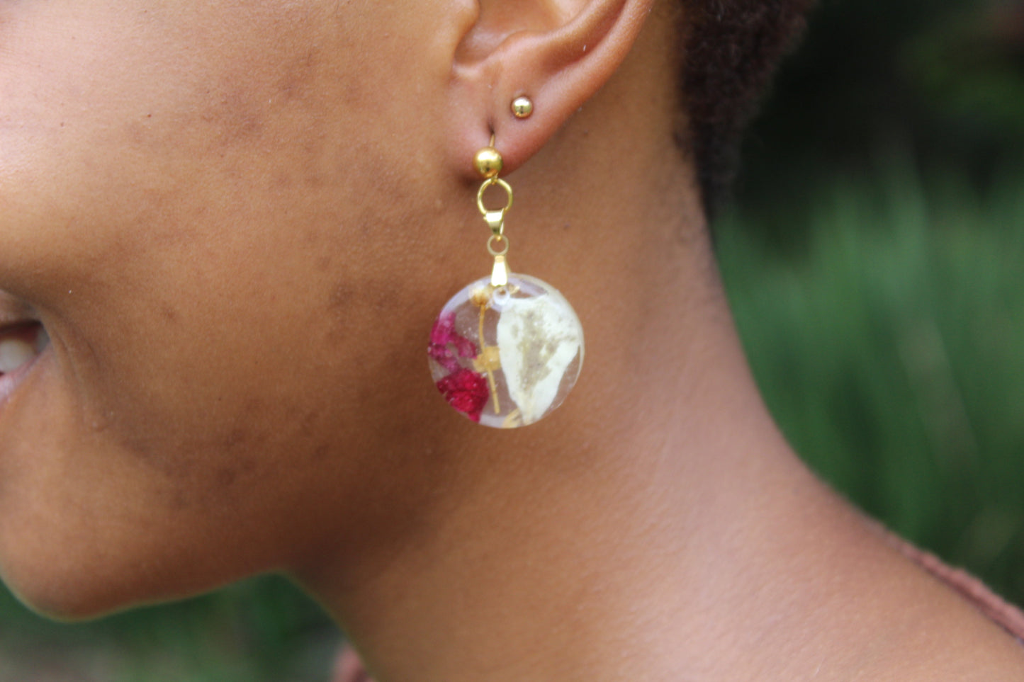 Rosella Bloom Resin Earrings