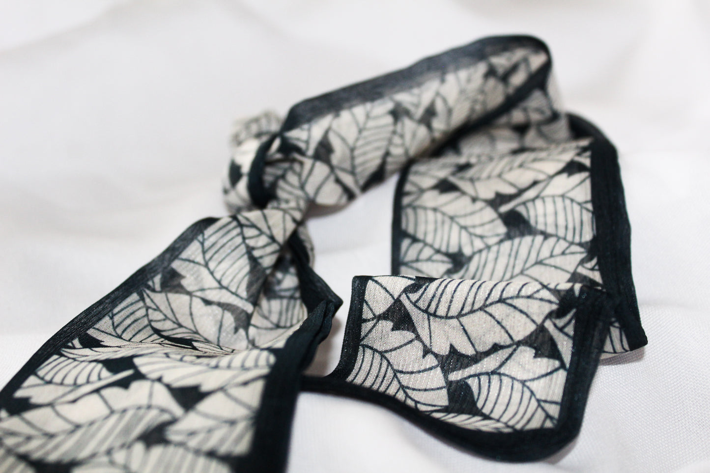 Double-Sided Satin Ribbon Scarf