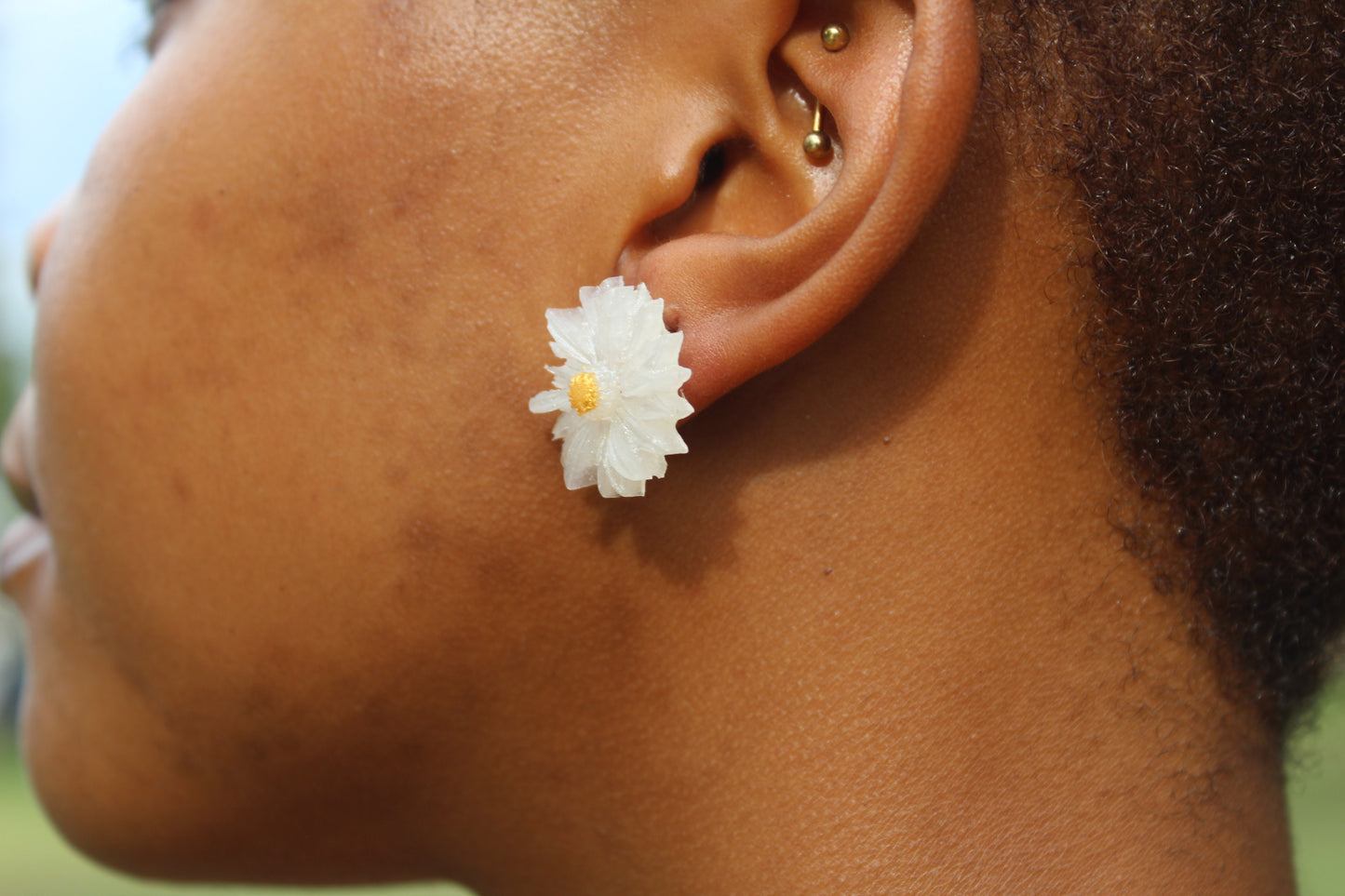 Golden Bloom Stud Earrings