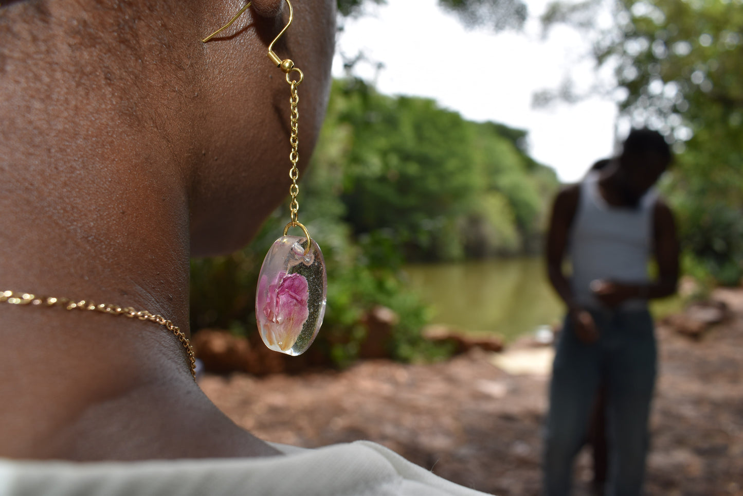 Pink Rose Petals (O) Jewelry Set