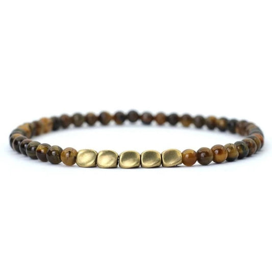 Tiger eye & Hematite Bracelet