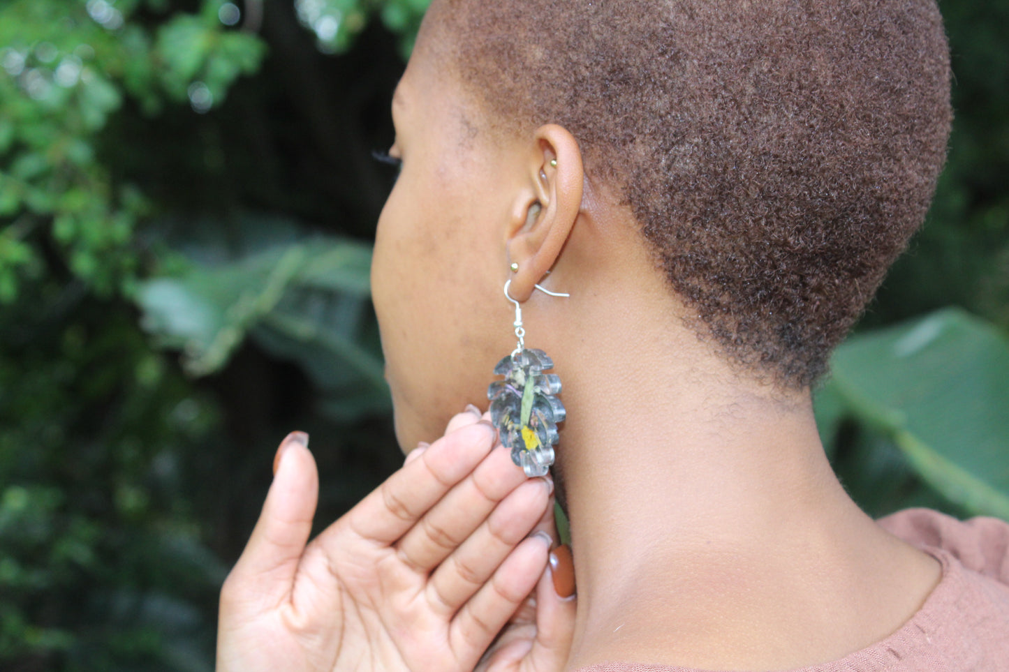 Verdant Bloom Resin Earring collection