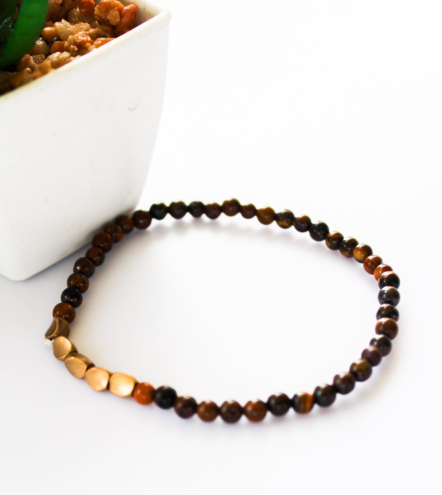 Tiger eye & Hematite Bracelet