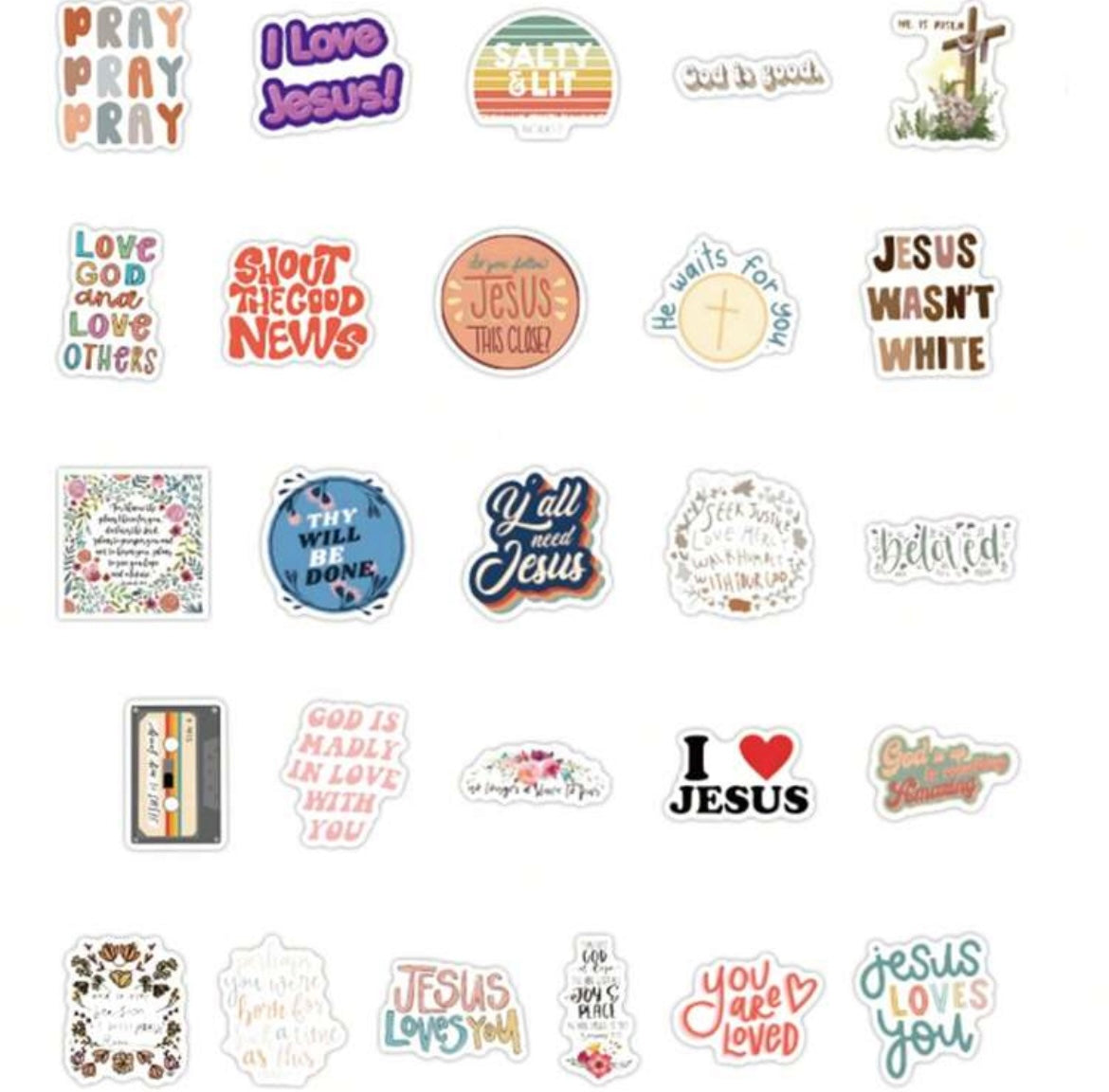 Christian Inspirations Stickers (1pc)