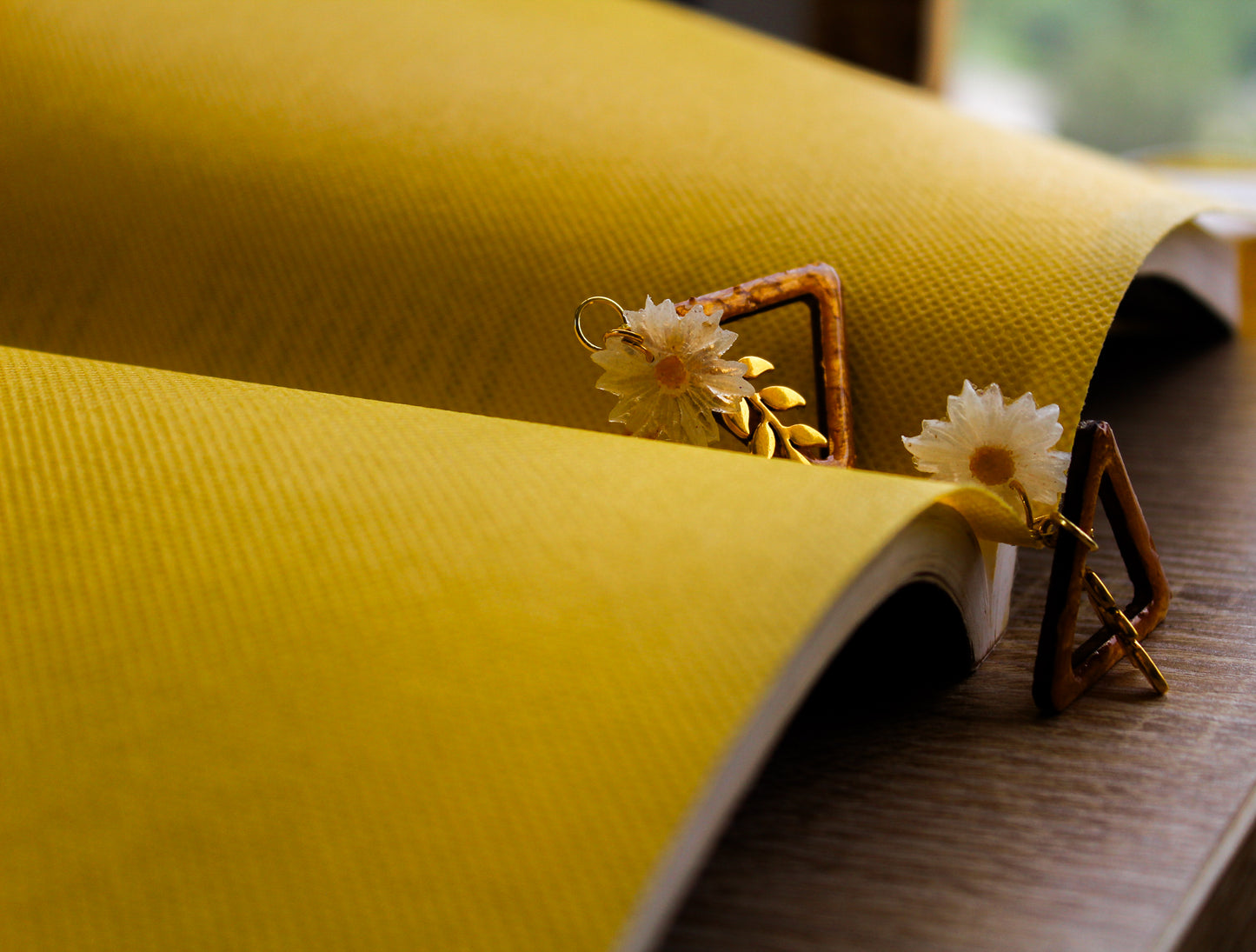 Golden Daisy Elegance Earrings