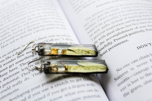 Verdant Earth Rectangle Earrings